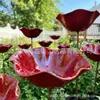 Comedero de agua para insectos y pájaros de jardín con patio creativo transfronterizo, flores artificiales para exteriores, estaca decorativa linda para el suelo