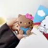 Gato Gatito de Silicona Dibujo Animado Lindo Adecuado para Soporte Magnético Magsafe con Fuerte Adsorción y Airbag Retráctil para Escritorio