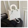Bolsa de Mão Plissada com Estampa de Losangos Casual para o Dia a Dia Feminina 2026 Nova Bolsa Simples de Ombro Transversal Bolsa Princess Diana Transfronteiriça