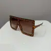 Nuevas Gafas de Sol de Marco Grande Incrustadas de Diamantes Gafas de Sol Personalizadas Europeas y Americanas para Mujer Gafas de Sol Cuadradas Geniales para Fotografía Callejera Transfronteriza