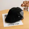 Boina de Couro Estilo Old Money de Outono, Boina Vintage de Camurça Bico de Pato para Mulheres, Boina Artística Versátil para Homens