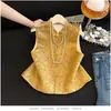 Qualidade Garantida Redutor de Idade Reversível Seda Novo Estilo Chinês Colete Jaqueta Primavera e Outono Novo Estilo Chinês Colete Casaco