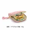 Pequeña Bolsa Exquisita para Guardar Joyería de Anillo y Colgante Acolchada Estilo Chanel con Cremallera de Borla, Bolsa Portátil para Guardar Joyería