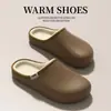 Pantuflas de Algodón Impermeables para Quirófano de Mujer 2026 Nuevo Invierno Interior Hogar Calidez con Felpa Interior Zapato de Algodón Calzado Exterior