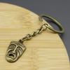 Llavero de Máscara Facial Triste Aleación de Bronce Colgante de Expresión 3D Shein Temu Aliexpress Amazon