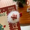 Clip de Cocodrilo de Terciopelo con Pompones, Estrella Roja de Cinco Puntas para Año Nuevo y Navidad, Accesorio para el Cabello Lindo y Versátil para Niñas con Ambiente Festivo