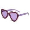 Otoño 2023 Nuevas Gafas de Sol Europeas y Americanas Amor Diamante Gafas Moda Gafas de Sol Corazón de Durazno Gafas de Sol de Mujer