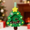 Decoraciones Navideñas No Tejidas Agitador Paquete de Material Hecho a Mano Regalos Navideños para Niños Colgantes para Árbol de Navidad