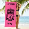 Toalla de Playa con Insignia de Club de Equipo de Fútbol de Amazon Transfronterizo Microfibra Estampado de Playa Toalla de Baño Toalla de Secado Rápido