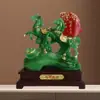 Adorno de Doble Caballo que Trae Fortuna, Artesanía del Caballo del Éxito del Zodiaco, Decoración Animal para Oficina, Hogar, Gabinete de Vino