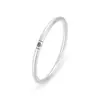 Pulseira Antiga de Prata para Mulheres, Prata Pura, Estilo Jovem, Anel Liso, Prata Pura 9999, Pulseira de Prata com Caractere de Bênção, Joias de Prata, Presente de Aniversário Selado