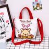 Bolso Bandolera de Dibujos Animados Graffiti para Niñas Lindas, Bolso para Teléfono Móvil de Gran Capacidad para Padres e Hijos, Bolso de Mano de Lona Infantil de Estilo Occidental
