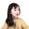 Collar Coreano para Niños Cadena para Clavícula de Moda para Niñas Collar Sencillo Versátil para Niñas Accesorios Joyería para Bebés Princesa