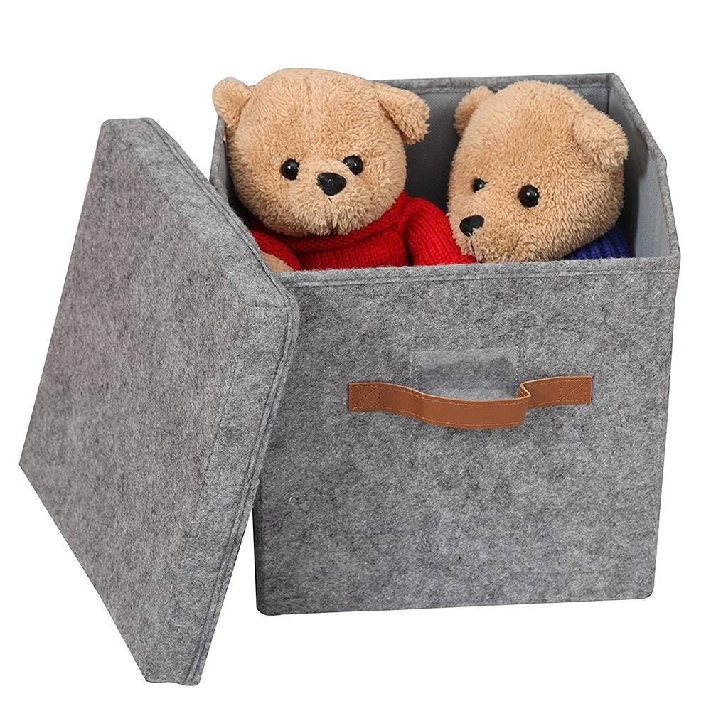 Buy Lidless Solid Color Folding Storage Box Toy Storage Box Household