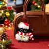 Pingente de Pelúcia de Ovelha Natalina Original Chaveiro de Desenho Animado Rena Chapéu de Natal Boneca Fofa Pequeno Presente Atacado