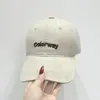 Gorra de béisbol lavada de estilo coreano, nueva gorra con letras bordadas, unisex, combina con todo, informal, para primavera y otoño.