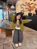 Chaqueta de Algodón para Niñas Invierno Infantil Elegante Engrosada Acolchada Estilo Coreano Cálida Reversible Cuadros Chaqueta de Algodón Ropa de Algodón para Bebé