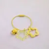 Cor de Doces Dupla Estrela Vazada Cor Sólida Transparente Estrela de Cinco Pontas Sino Chaveiro Anel de Fio de Aço Perler Beads Pingente Decorativo Ornamento
