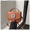 Bolsa Nova 2025 Estilo Chanel Versátil Incrustada de Diamantes Bolsas Retrô Simples Europeias e Americanas de Corrente de Ombro Transversal Bolsa Feminina