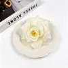 10cm Flor de Rosa Simulada con Diamantes Flor de Seda Artificial Decoración Floral de Boda Cascada Exterior Flor Pastel Floral DIY