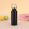 Copo térmico de aço inoxidável 304 para comércio exterior, grande capacidade, garrafa esportiva de boca larga estilo americano, portátil com alça, chaleira para caminhada, chaleira espacial