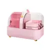 Caja de Almacenamiento de Cosméticos para Baño de Escritorio Organizador para Dormitorio Estudiantil Tocador de Cuidado de la Piel Estante de Almacenamiento por Capas