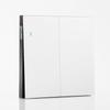 Interruptor de enchufe de vidrio templado con sensación de piel blanca, panel de cinco orificios esmerilado oculto para el hogar, interruptor de enchufe 86, venta al por mayor
