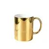 Atacado de Fábrica Caneca de Cerâmica Galvanizada Criativa Reflexo Dourado Xícara de Café Presente Publicitário Caneca de Porcelana Óssea Personalizada