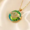 MOXI joyería nuevo artículo más vendido nicho retro simple ojo del diablo micro-incrustación collar colgante lujo ligero nicho venta al por mayor