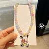 Collar de dibujos animados para niños, Sanrio, niña, accesorios de dibujos animados, joyería con cuentas, Joker de viaje para niñas