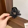 Exquisito Clip de Flor de Malla con Pedrería, Pinza de Tiburón Femenina, Pinza de Alto Nivel para Media Coleta, Pasador, Clip de Bola para el Cabello
