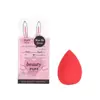 Puff Duplo para Uso Úmido e Seco Tipo Cabacinha Corte Divel Tipo Gota Conjunto Caixa Beauty Egg Esponja de Maquiagem Ovo de Maquiagem