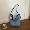Bolsa Jeans de Grande Capacidade Estilo Relaxado para Mulheres 2026 Nova Bolsa de Ombro Transversal Casual para o Dia a Dia Bolsa Tote Saco