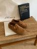 Zapatos Birkenstock de Suela Gruesa para Mujer 2025 Nuevos Zapatos de Invierno Slip-On Piel Genuina Zapatos Birkenstock Feos Zapatos Tipo Gorro