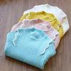 [en stock] suéter para niña otoño e invierno ropa para niños nuevo suéter grande para niños camiseta básica para bebé niña rayas pit para niños