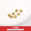 Bracelete de Zircônia com Círculo de Diamante Colorfast Banhado a Ouro 14K Contas Espaçadoras Contas Espaçadoras Material DIY Feito à Mão Fio para Montagem Pulseira Colar Acessórios