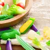 Simulación Verdura Luminosa Pimiento Berenjena Lechuga Casa de Muñecas Decoraciones DIY Accesorios Miniatura Pequeños Adornos