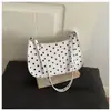 Bolso de Moda Nuevo para Mujer 2026, Elegante Bolso de Hombro Fresco de Lunares, Lindo Bolso de Hombro para Salidas Diarias de Estudiante