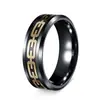 Anillo de Cadena Geométrico Hueco Personalizado Popular de Amazon, Anillos de Pareja Estilo Ins, Anillos de Dedo, Joyería de Acero Inoxidable