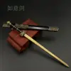 Espada Famosa, Espada de Qin Shihuang, Espada Ruyi, Modelo de Metal, Ornamento de Arma Não Afiada, Conjunto de Brinquedos de Liga, Estilo Antigo