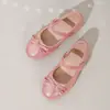 Zapatos Mary Jane Multicolores con Purpurina para Niñas, Ideales para Vestidos de Dama de Honor y Actuaciones, Zapatos Planos para Niñas con Moño Pequeño