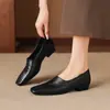 Zapatos retro slip-on de abuela 2026, cuero suave de moda, suela suave, estilo de hada versátil, zapatos planos de cuero genuino para mujer