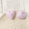 Pendientes acrílicos multicapa con forma de corazón y agujero en forma de crema coreana, para hacer tú mismo, con conchas para el cabello, material colgante, venta al por mayor