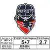 Yaxiu Nuevo Parche Bordado NFL Parche de Tela Deportiva Máscara de Fútbol Americano Parche Bordado para Ropa Bolsa Parche Parche