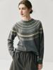 Suéter de Caxemira Feminino Gola Redonda Suéter para Usar por Baixo Outono e Inverno Novo Design de Meio Padrão Pesado Tricotado Manga Longa Roupa Íntima