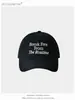 Boné de Baseball com Estampa de Letras Estilo Coreano para Mulheres, com Aba Larga, Top Macio, Proteção Solar Simples e Chapéu de Proteção Solar, Tendência