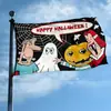 Especializado en Comercio Exterior, Banderas de Halloween, Banderas de Calabaza Espantapájaros Calavera, Banderas de Poliéster Pintadas con Spray por Ambos Lados, Personalizadas para Amazon