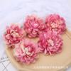 Cabeza de flor de dalia artificial de 10 cm, flor de seda, accesorios de artesanía para bricolaje, decoración del hogar, accesorios de fotografía