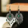 Pendientes Yanyu Margarita Estilo Chino Incrustados con Diamantes Pendientes Europeos y Americanos con Forma de Corazón de Melocotón Pendientes Personalizados Retro al por Mayor