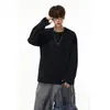 Ropa interior casual tacto auténtica camiseta base americana sudadera hombre moderno hombro caído manga larga marca eanfi otoño deconstrucción